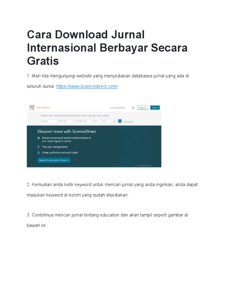 Cara Download Jurnal Internasional Berbayar Secara Gratis Pdf