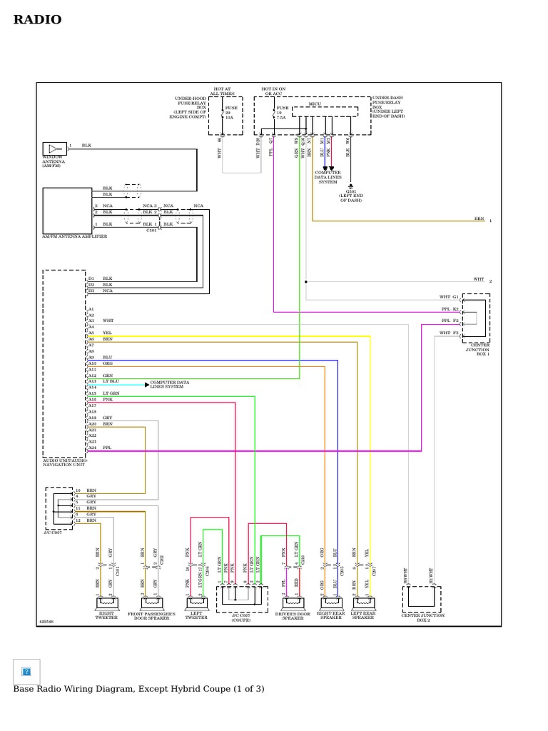 Radio - Honda Civic LX 2014 - System Wiring Diagrams | PDF