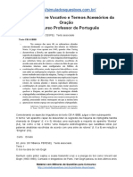 Simulado sobre Vocativo e Termos Acessórios da Oração Concurso Professor de Português 