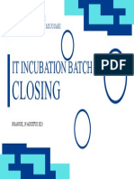 Closing IT Incubation Batch 1 2023