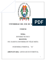 Informe Tecnicos