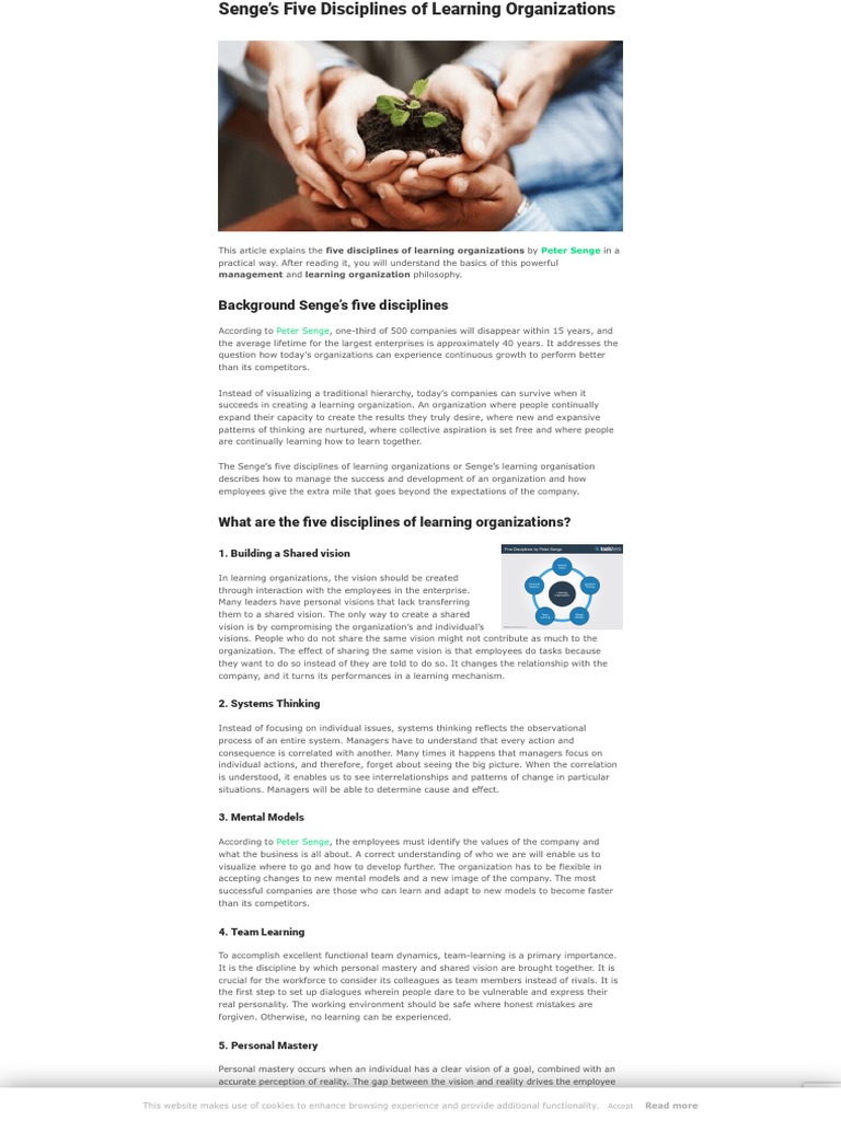 Image Result For Senges Five Disciplines Of Learning Organizations Toolshero