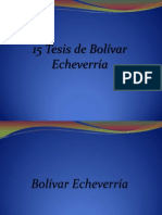 15 Tesis de Bolívar Echeverría