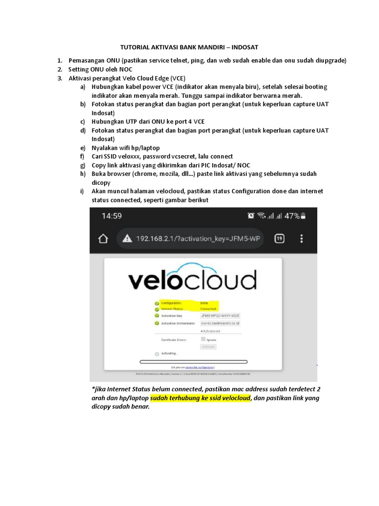 Tutorial Aktivasi Velo Cloud Pdf