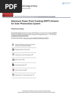 Maximum Power Point Tracking MPPT Scheme For Solar Photovoltaic System