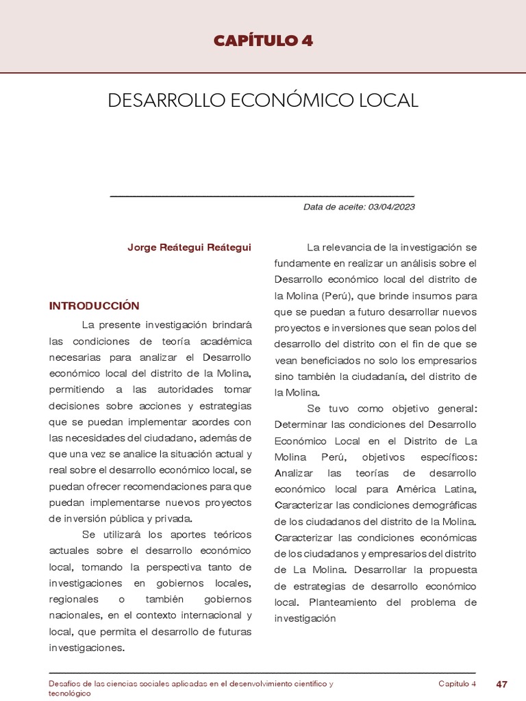 Desarrollo Economico Local | PDF | Negocios | Finanzas y dinero