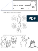 Examen Trimestral Ciencia y Ambiente