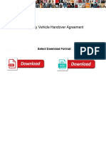 Company Vehicle Handover Agreement