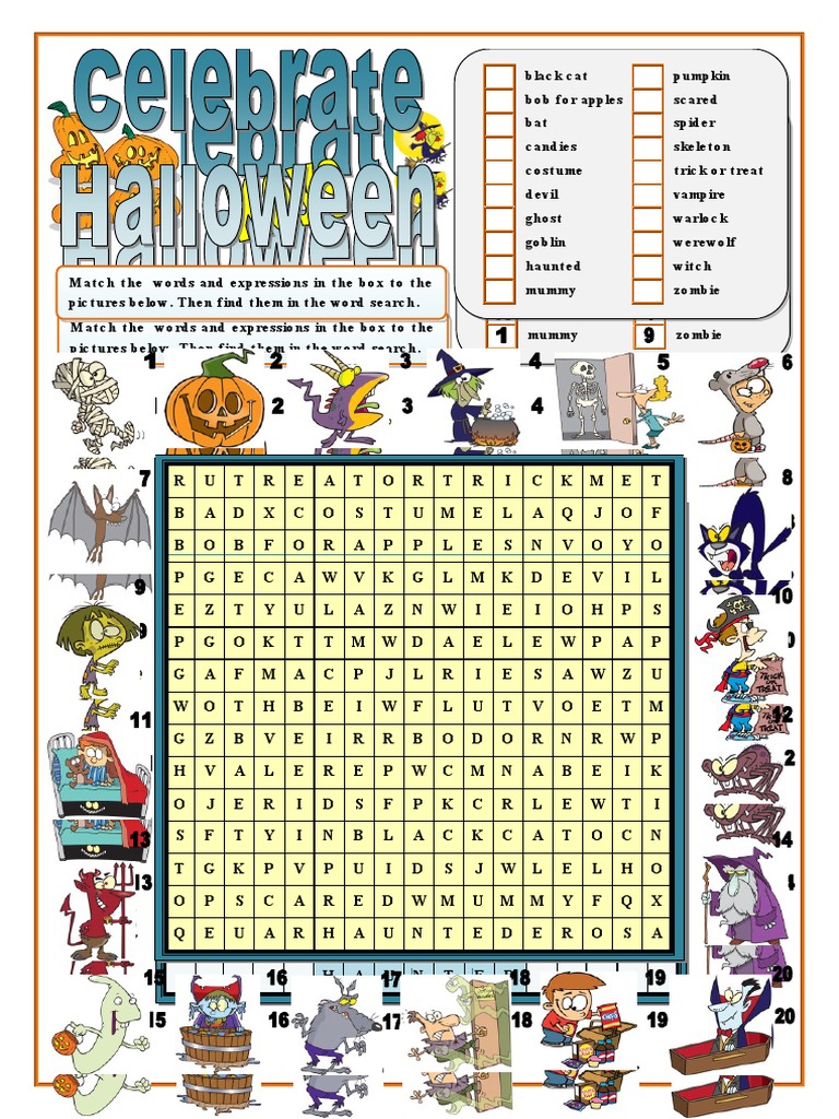 celebratehalloweenwordsearchcrosswordsfunactivitiesgamespicture