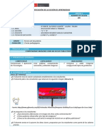 Planificación de La Sesión de Aprendizaje