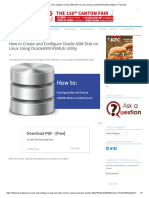 How To Create and Configure Oracle ASM Disk On Linux Using OracleASM