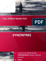 Full Length Mock Test II