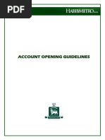 Account Opening Guidelines