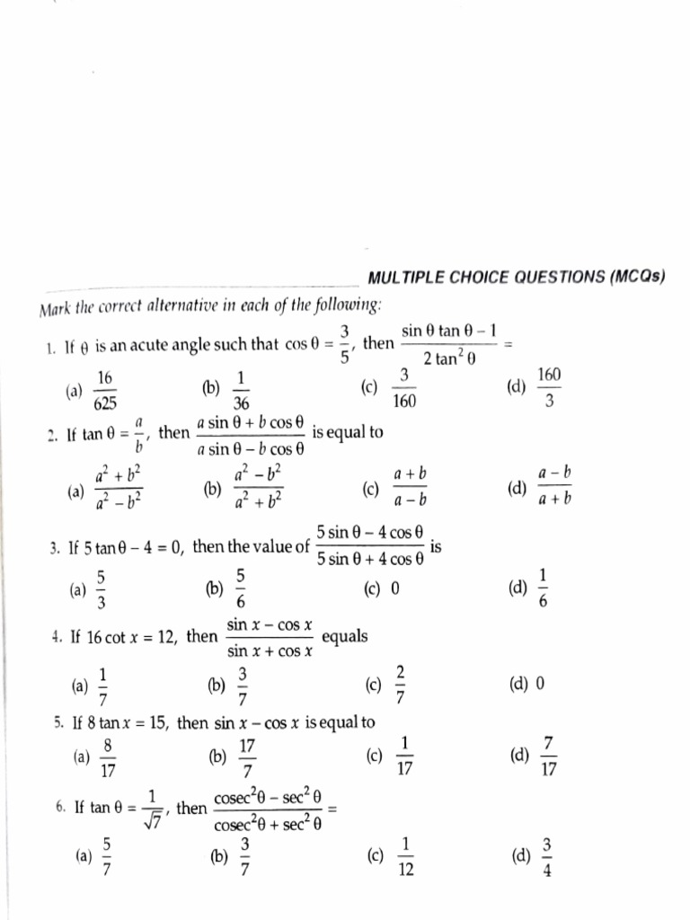 Worksheet Maths RS Sir | PDF