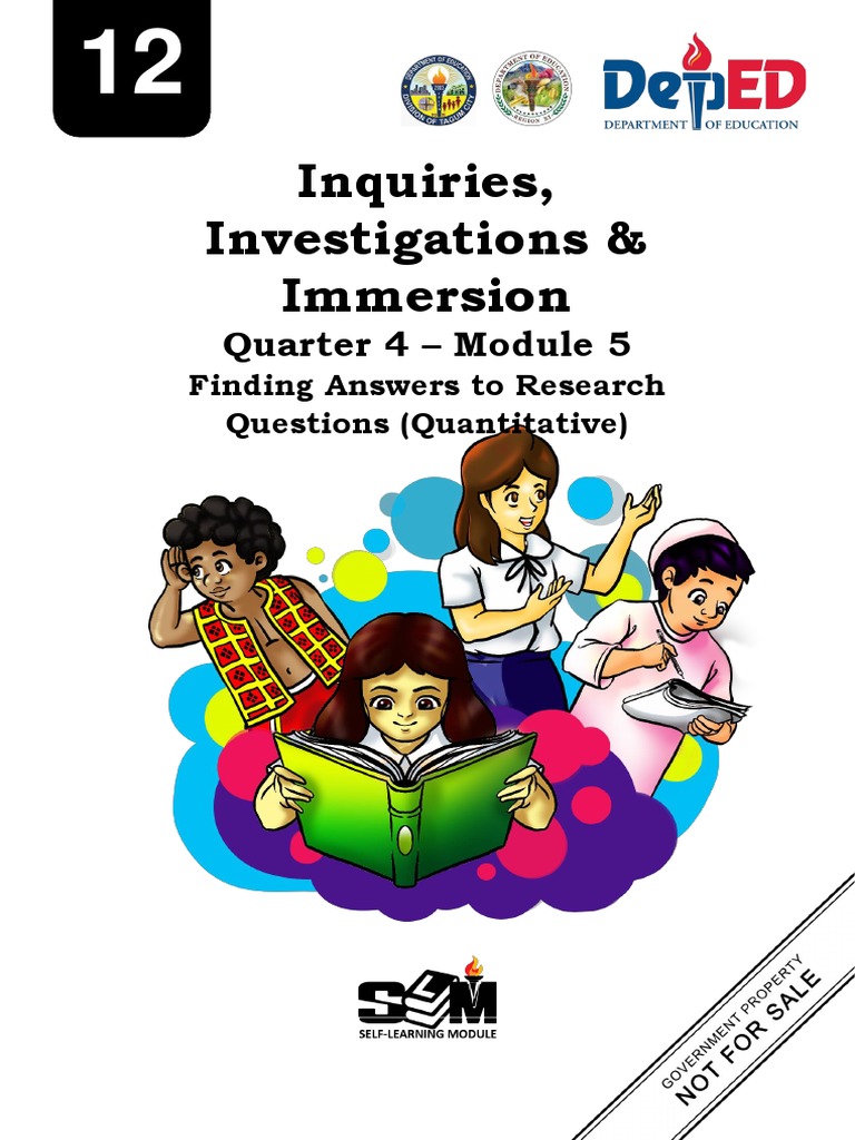 Q4 Module 5 Inquiries Investigations and Immersion PDF