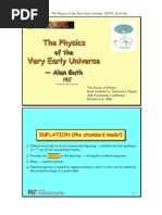 Alan Guth - The Physics of The Very Early Universe