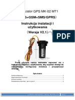 Gps+Gsm+Sms/Gprs Instrukcja Instalacji I Użytkowania Wersja V2.1