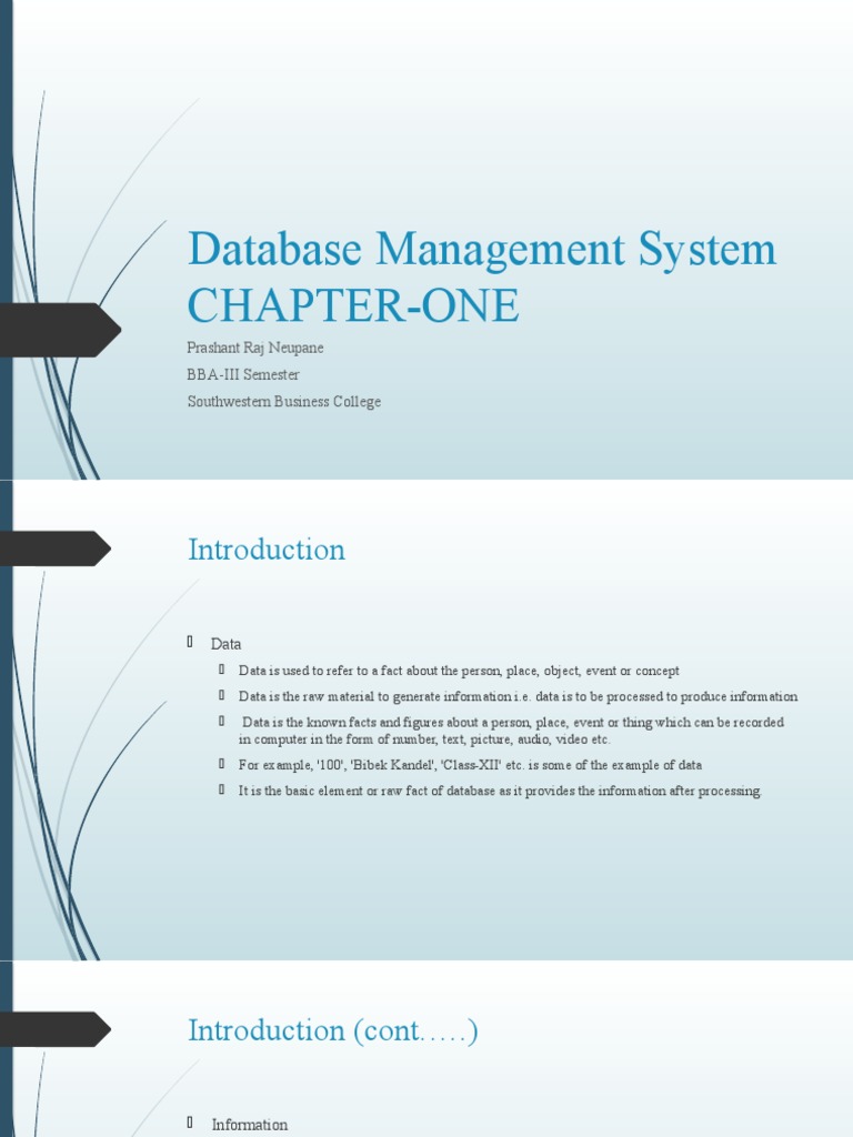 Database Management System-1 | PDF