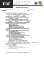 Diagnostic Test in English 9