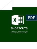 Excel Shortcuts Estherdanalyst