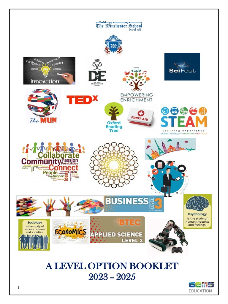 A Level Option Booklet - 2023 2025 | PDF | Mathematics | University And ...