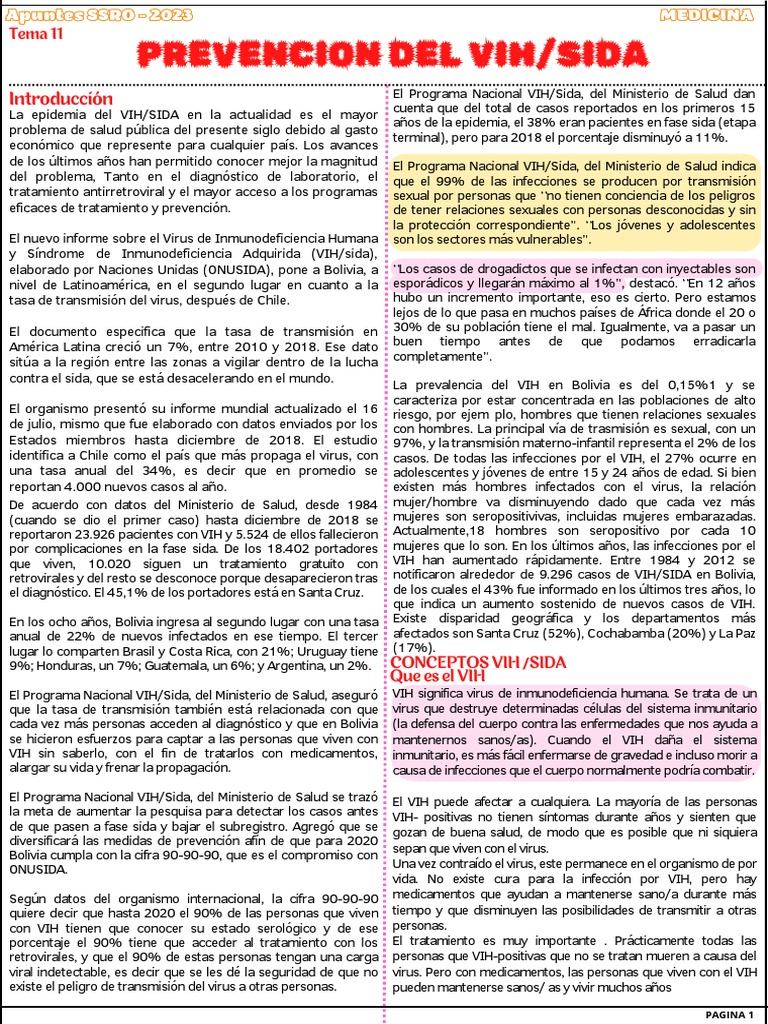Prevencion de Vih PDF VIH / SIDA VIH