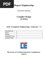 CompilerDesign Lab Manual