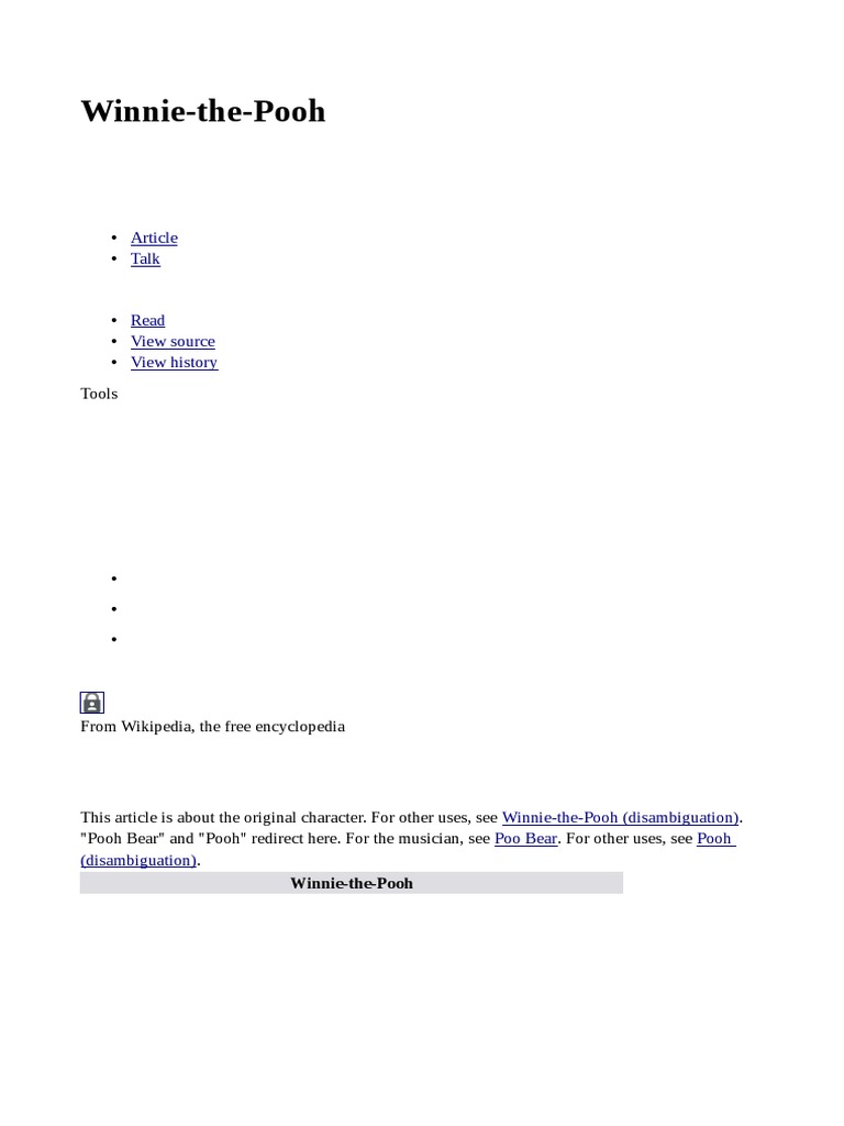 Despre Winnie | PDF | Winnie The Pooh | Fictional Bears