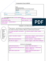 Comparative Essay Scaffold