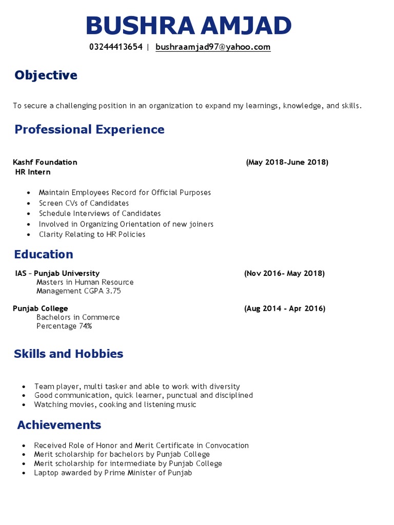 Bad Resume | PDF