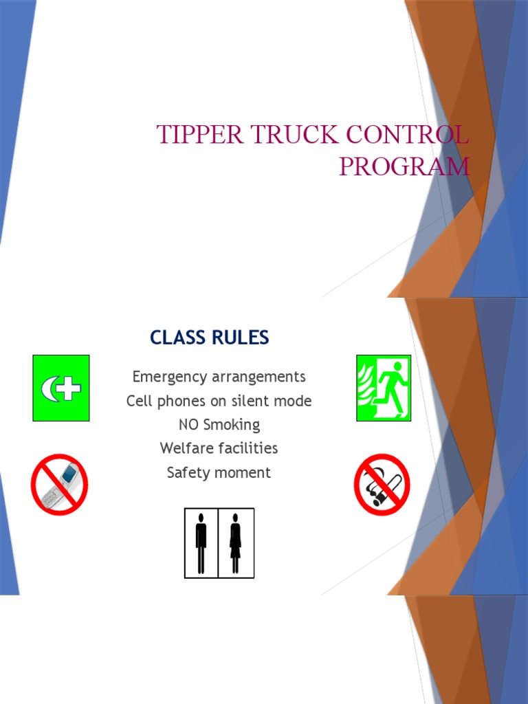 Tipper Truck Safety Control Guidelines | PDF | Business
