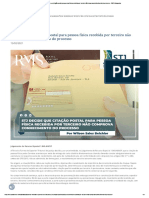 STJ Decide Que Citação Postal para Pessoa Física Recebida Por Terceiro Não Comprova Conhecimento Do Processo - RMS Advogados