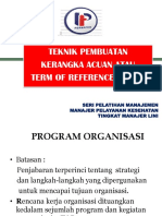 P10. Teknik Pembuatan Kerangka Acuan (TOR)