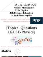 IGCSE Physics. Topical MCQs 2