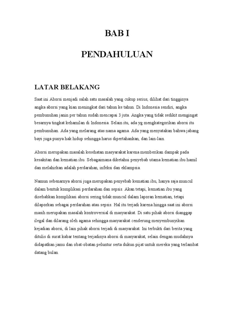Makalah Aborsi