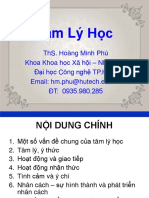 Bai 1 - Mot So Van de Chung Cua Tam Ly Hoc