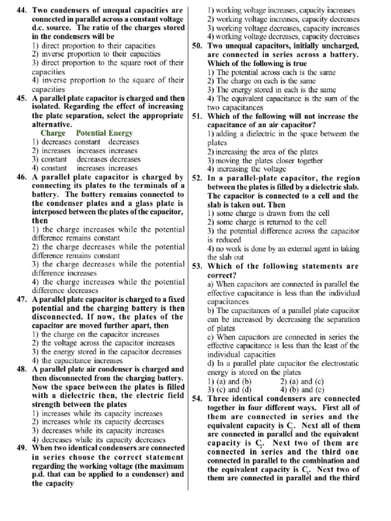 Assignment Capacitor | PDF