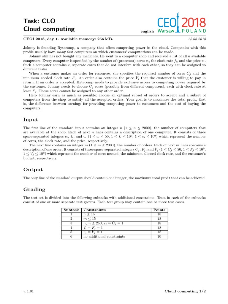 Ceoi 2018 1 en - ISC | PDF