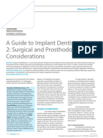 A Guide To Implant Dentistry Part 2 Surgical and Prosthodontic Considerations