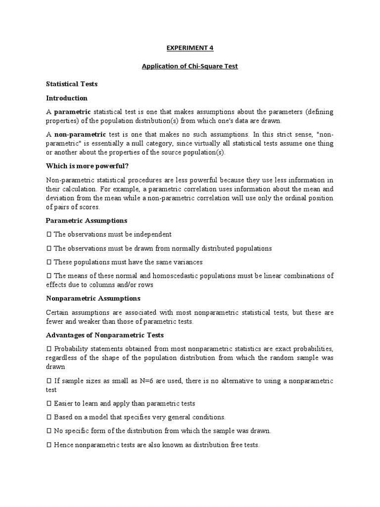 T Test and Chi Square Test | PDF | Self-Improvement | Wellness