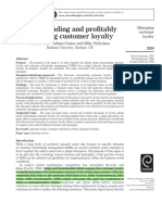 2008 Understanding and Profitably Managing Customer Loyalty