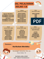 Jadwal Pelajaran Kelas 1B