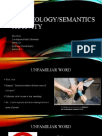 Morphology/Semantics Activity: Elva Ferla Los Angeles Pacific University ENGL420 Professor Crystal Gentry 8/6/2023