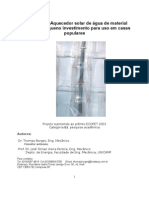 Bioconstrucao Pre Aquecedor - Solar.de - Agua.de - Material