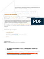 FW Modificacionl Calendario de Cierre de Operaciones de Finanzas 2020 (Diciembre)