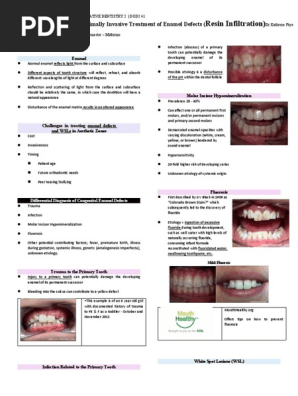 Anterior Resin Infiltration