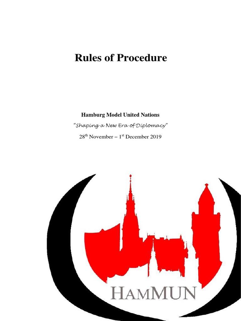 HamMUN Rules of Procedure 2019 | PDF