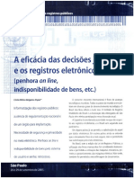 A Eficácia Das Decisões Judiciais e Os Registros Eletrônicos (Penhora, Indisponibilidade de Bens, Etc.) - 2005-0322-0177 - 0179-BDI