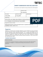 Assessment Submission Declaration U6 QT21 MSBP 2023
