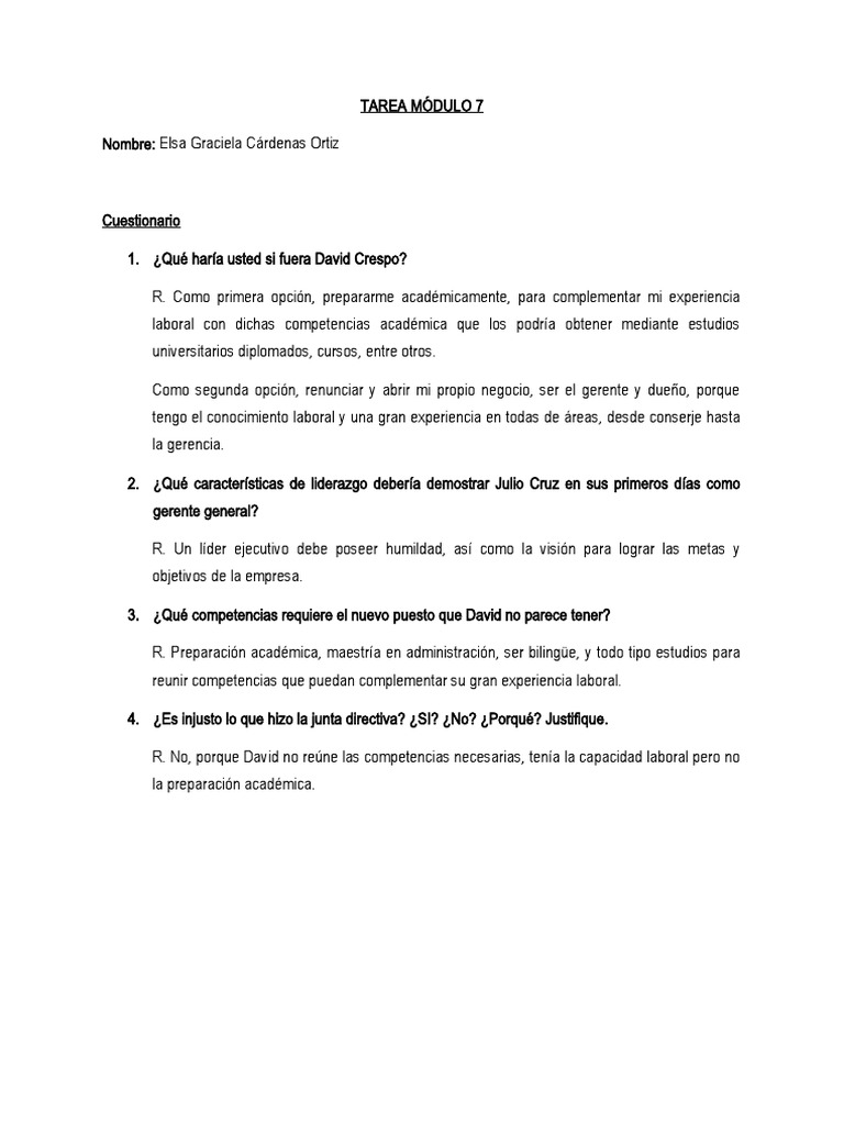 Elsa Cardenas Tarea Modulo 7 | PDF